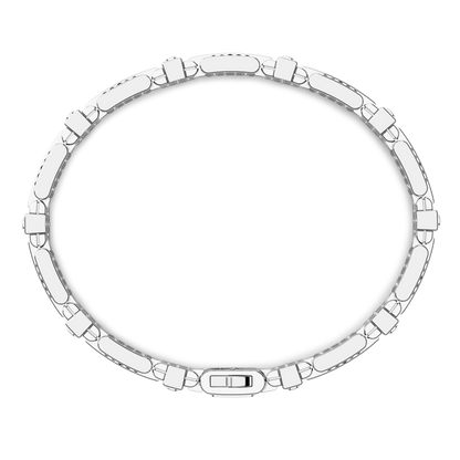 ZANCAN 18KW WHITE & BLACK DIAMOND BRACELET