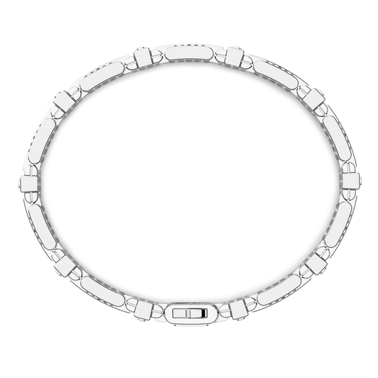 ZANCAN 18KW WHITE & BLACK DIAMOND BRACELET