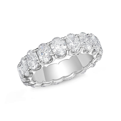 PLATINUM OVAL DIAMOND ETERNITY BAND