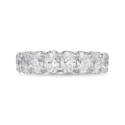 PLATINUM OVAL DIAMOND ETERNITY BAND