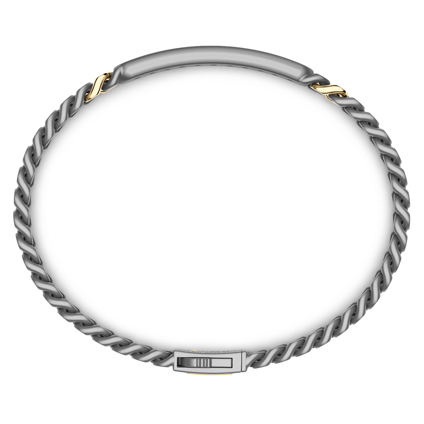 ZANCAN TITANIUM & 18KY MENS DIAMOND BRACELET
