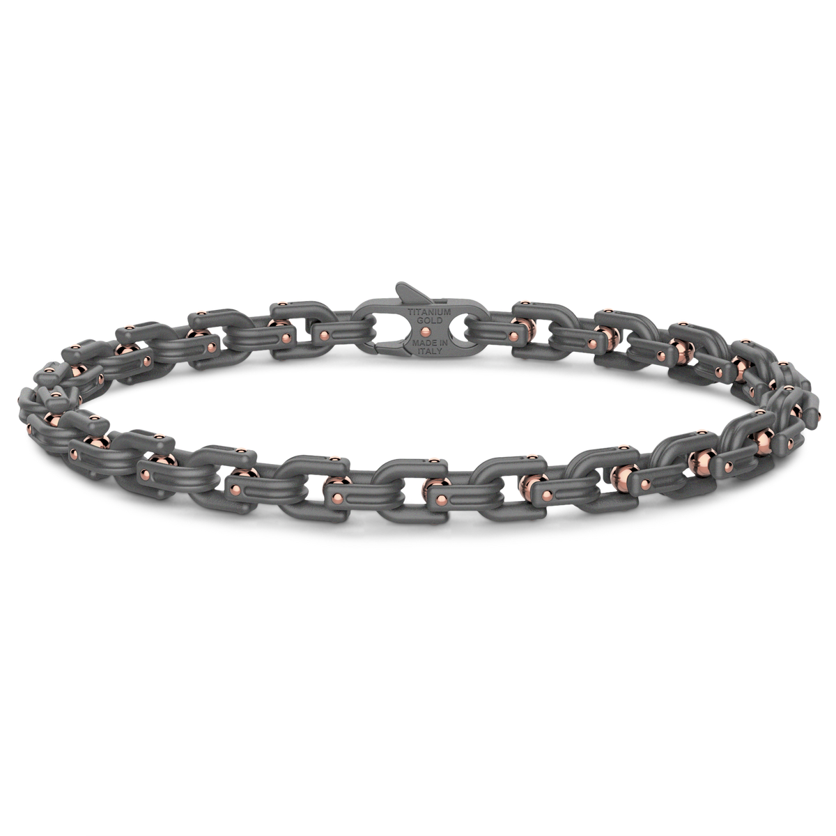 ZANCAN 18KR AND TITANIUM MENS BRACELET