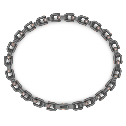 ZANCAN 18KR AND TITANIUM MENS BRACELET