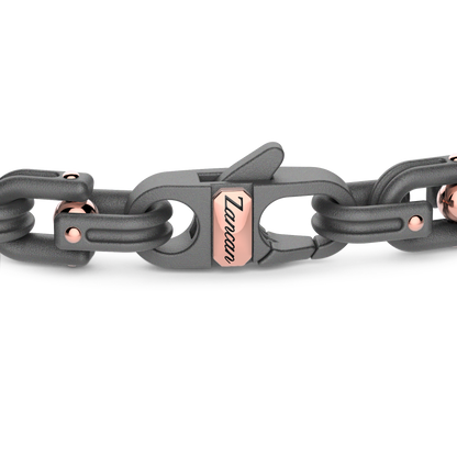 ZANCAN 18KR AND TITANIUM MENS BRACELET