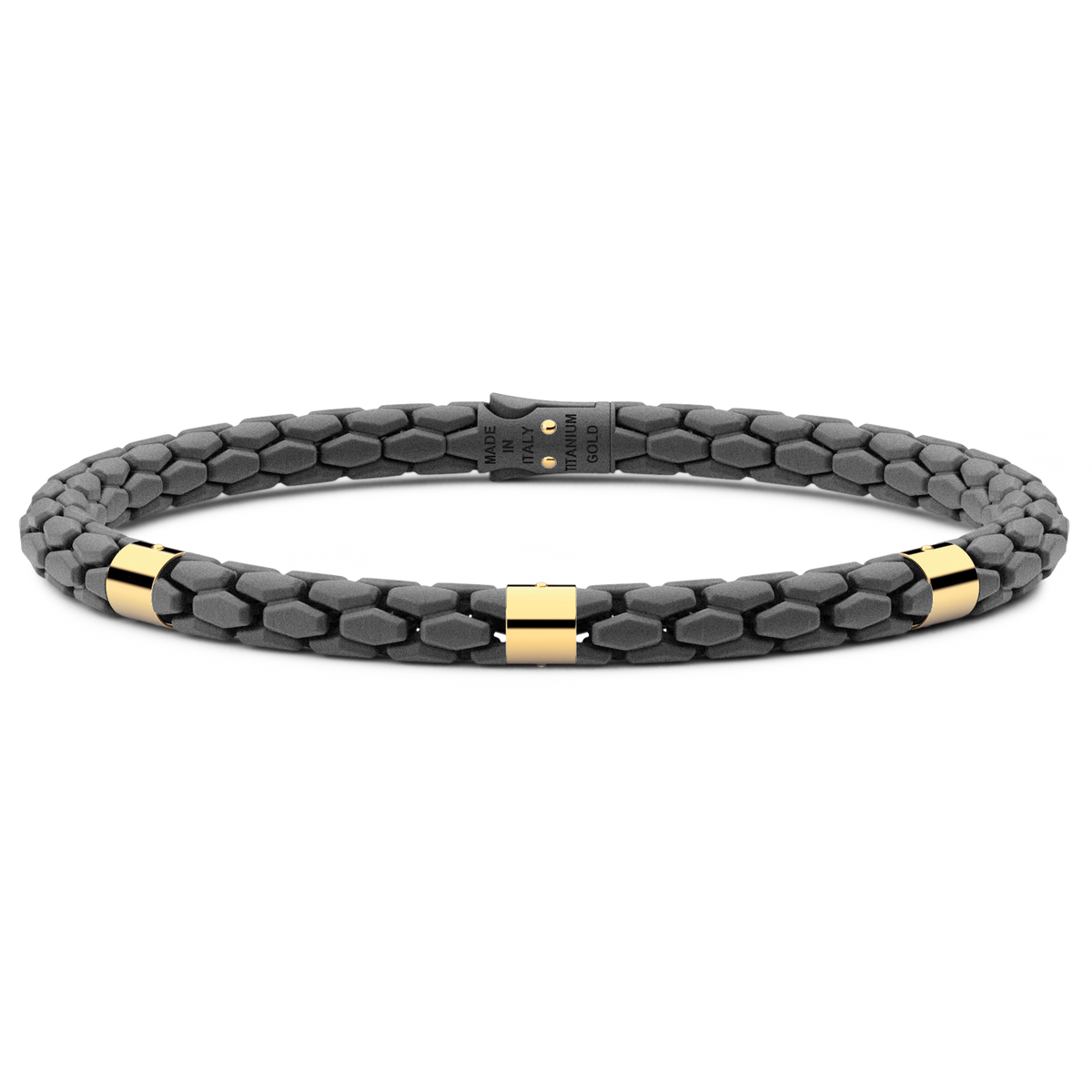 ZANCAN 18KY AND TITANIUM MENS BRACELET