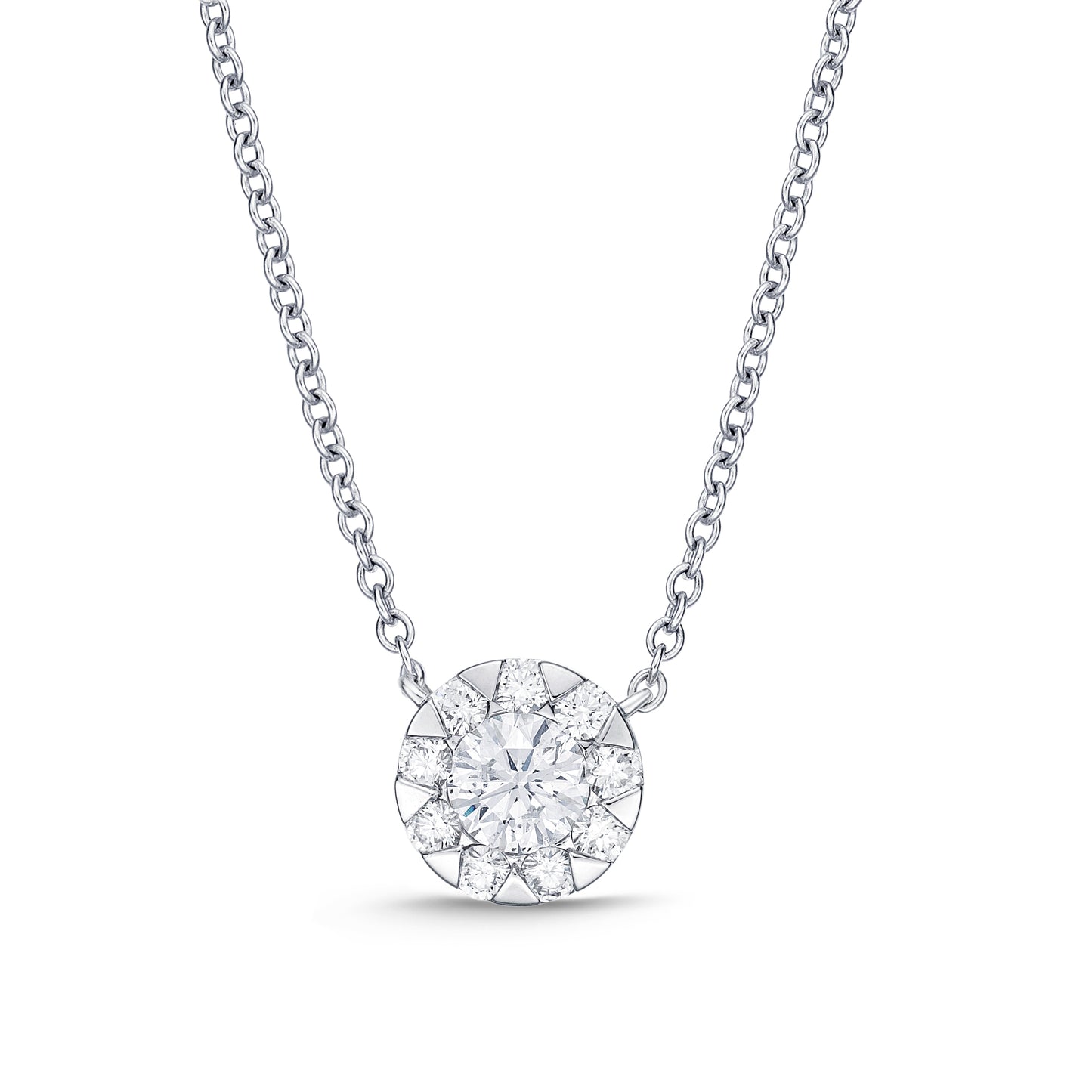 18KW DIAMOND BOUQUET NECKLACE