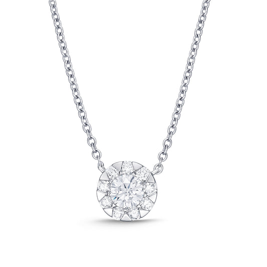 18KW DIAMOND BOUQUET NECKLACE
