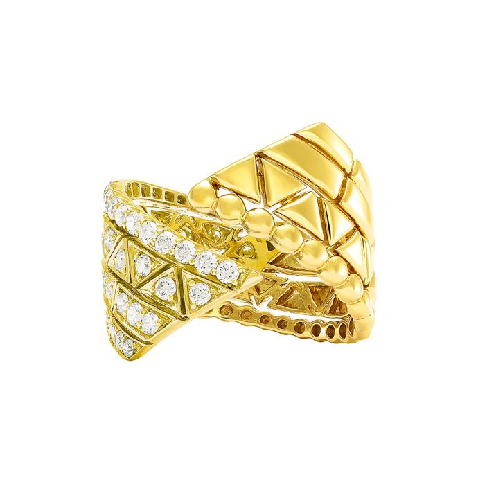 ETHO MARIA 18KY DIAMOND TWIST RING