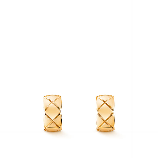 CHANEL COCO CRUSH EARRINGS QUILTED MOTIF