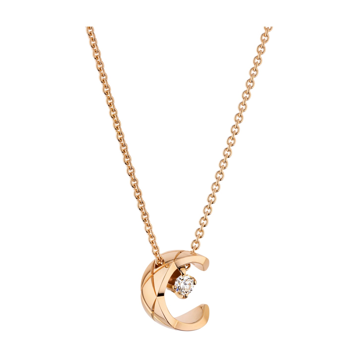 CHANEL COCO NECKLACE QUILTED MOTIF