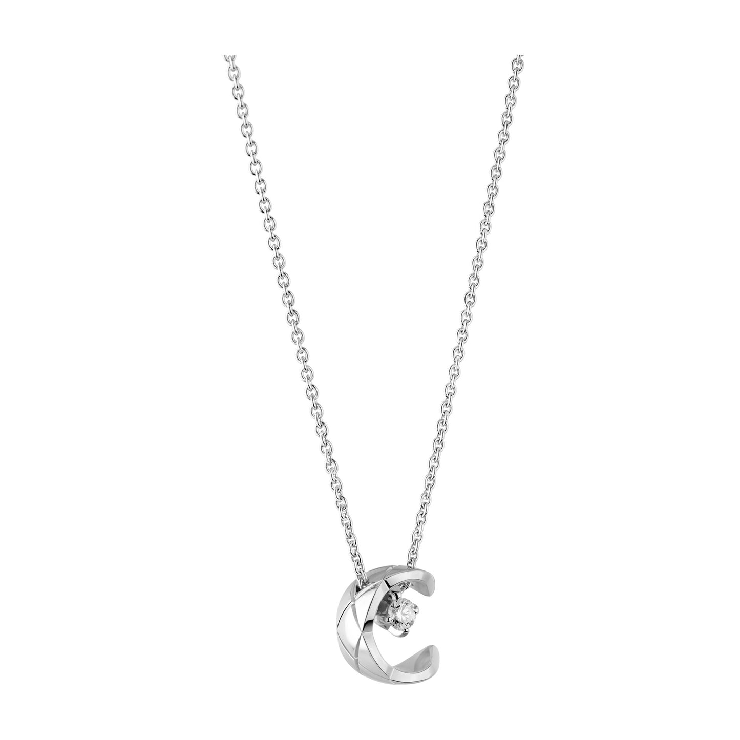 CHANEL COCO NECKLACE QUILTED MOTIF
