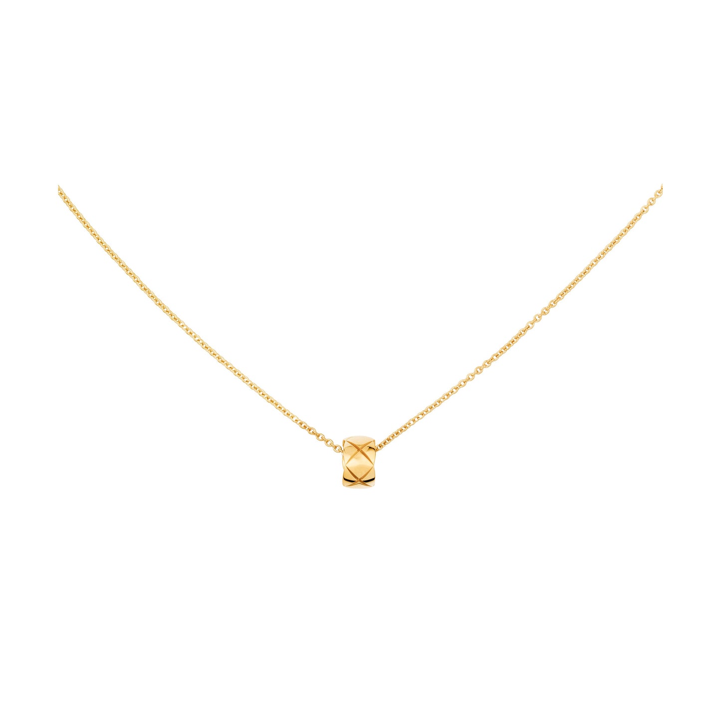 CHANEL COCO CRUSH NECKLACE QUILTED MOTIF SMALL VERSION