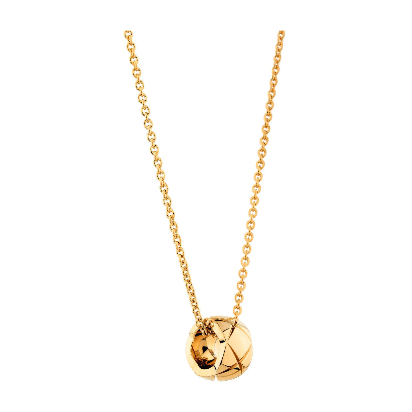 CHANEL COCO CRUSH NECKLACE QUILTED MOTIF SMALL VERSION