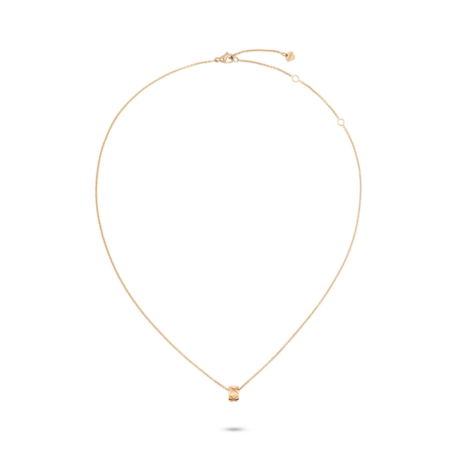 CHANEL COCO CRUSH NECKLACE QUILTED MOTIF SMALL VERSION