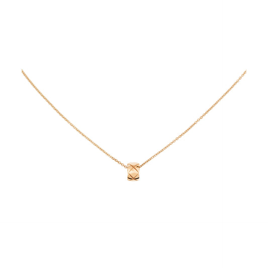 CHANEL COCO CRUSH NECKLACE QUILTED MOTIF SMALL VERSION