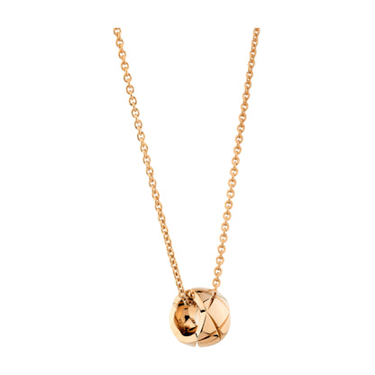 CHANEL COCO CRUSH NECKLACE QUILTED MOTIF SMALL VERSION