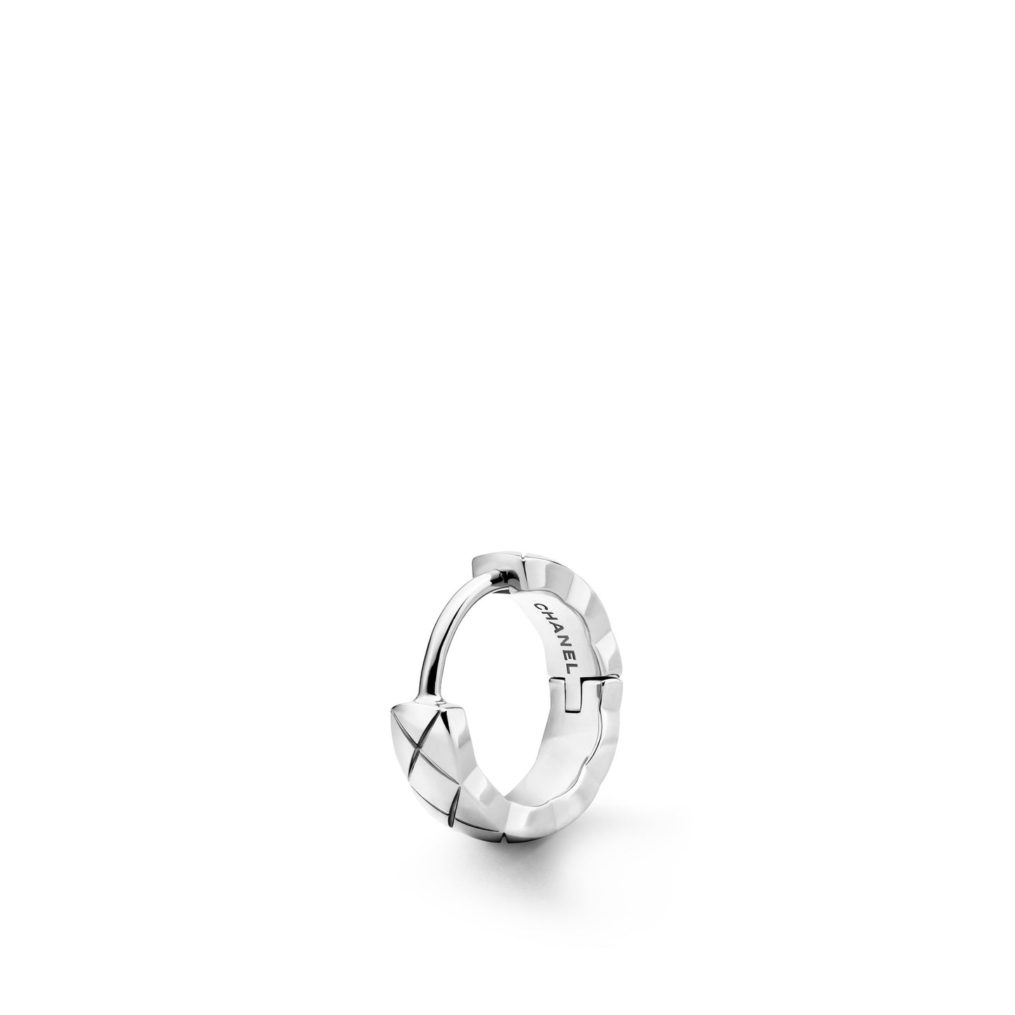 CHANEL COCO CRUSH SINGLE MINI HOOP QUILTED MOTIF