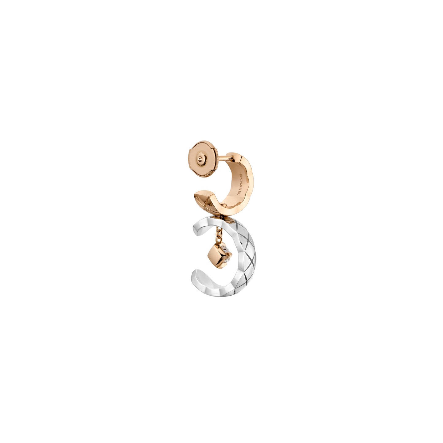 CHANEL COCO EARRINGS QUILTED MOTIF