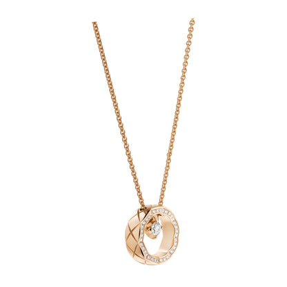 CHANEL COCO NECKLACE QUILTED MOTIF
