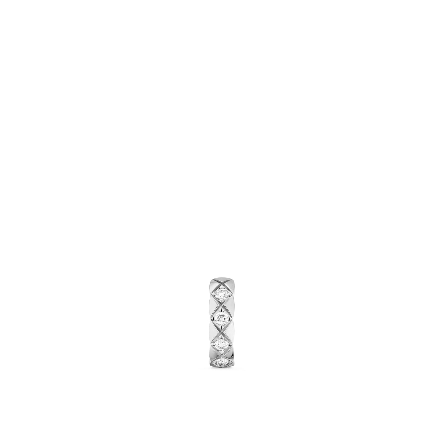 CHANEL COCO CRUSH SINGLE MINI HOOP QUILTED MOTIF MINI