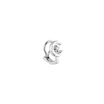 CHANEL COCO SINGLE EARRING CLIP QUILTED MOTIF