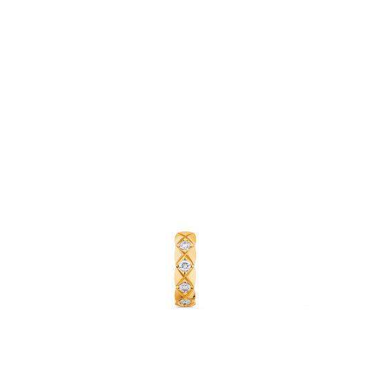 CHANEL COCO CRUSH SINGLE MINI HOOP QUILTED MOTIF