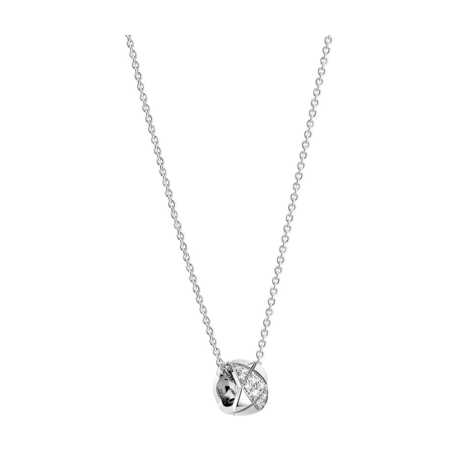 CHANEL COCO CRUSH NECKLACE, QUILTED MOTIF SMALL VERSION