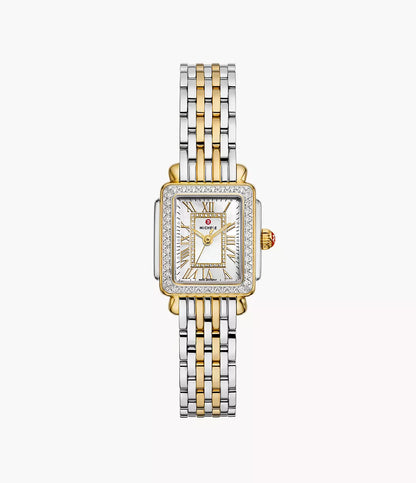 TWO-TONE 18K GOLD PLATED DECO MADISON MINI DIAMOND