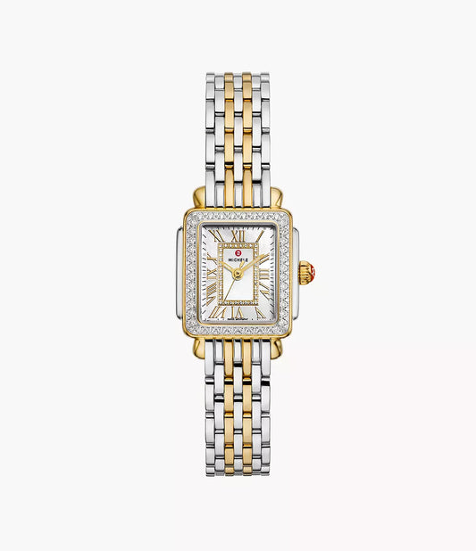 TWO-TONE 18K GOLD PLATED DECO MADISON MINI DIAMOND