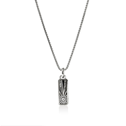 Lapis Lazuli Talisman Necklace, Sterling Silver