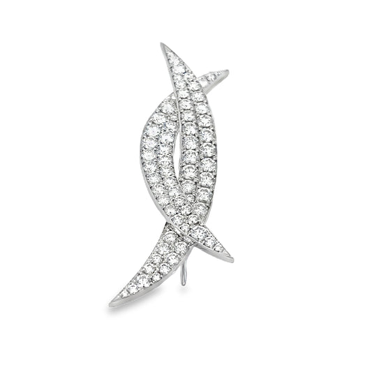 RAHAMINOV 18KW KISSING MOON PIN