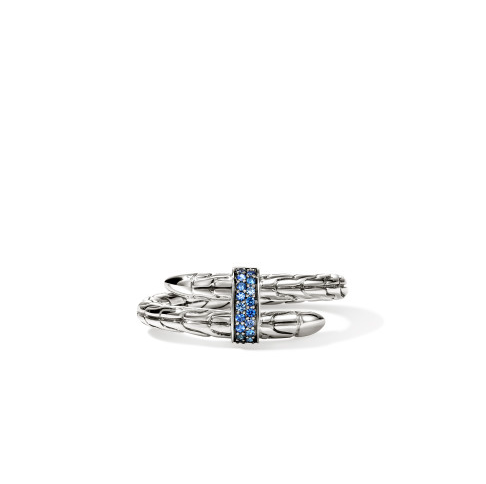 SS SPEAR BLUE SAPPHIRE RING