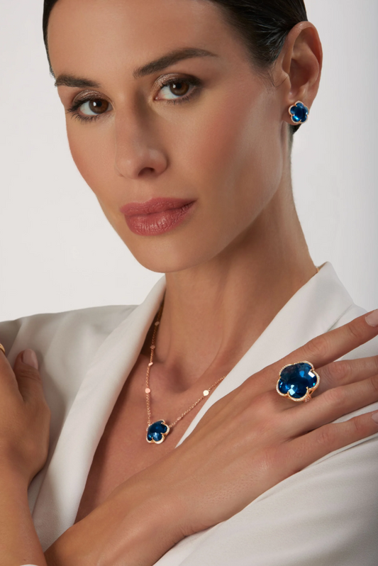PASQUALE BRUNI 18KR BON TON LONDON BLUE TOPAZ NECLACE