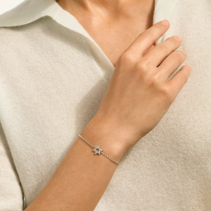SS JH ESSENTIALS STAR OF DAVID BRACELET