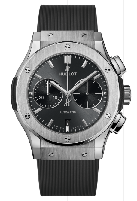 45MM CLASSIC FUSION RACING GREY CHRONOGRAPH TITANIUM
