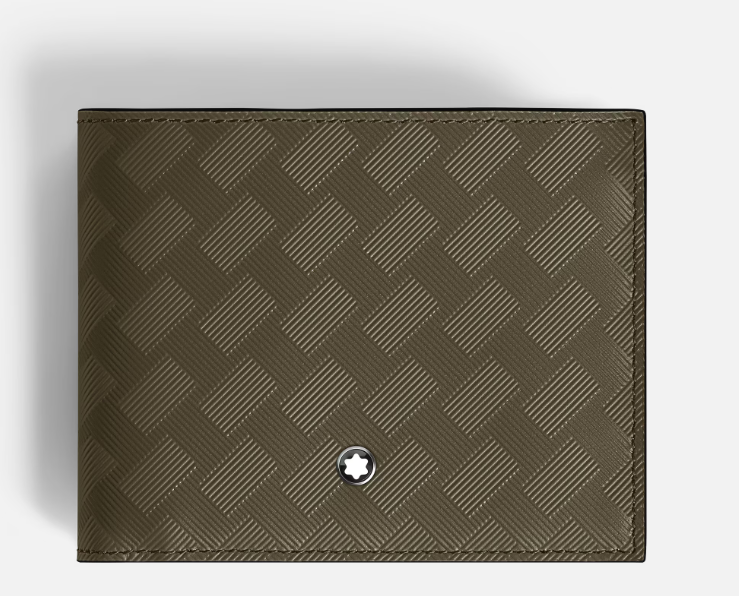 MONTBLANC 6CC WALLET IN KHAKI EXTREME LEATHER