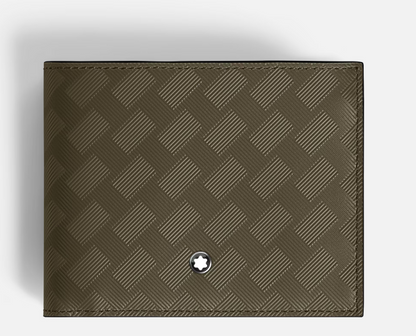 MONTBLANC 6CC WALLET IN KHAKI EXTREME LEATHER