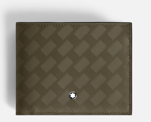 MONTBLANC 6CC WALLET IN KHAKI EXTREME LEATHER