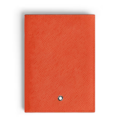 MONTBLANC PASSPORT HOLDER IN TANGERINE SARTORIAL LEATHER