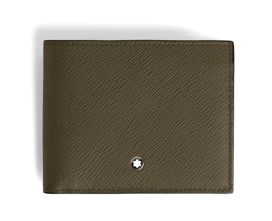 MONTBLANC WALLET 6CC IN KHAKI SARTORIAL LEATHER