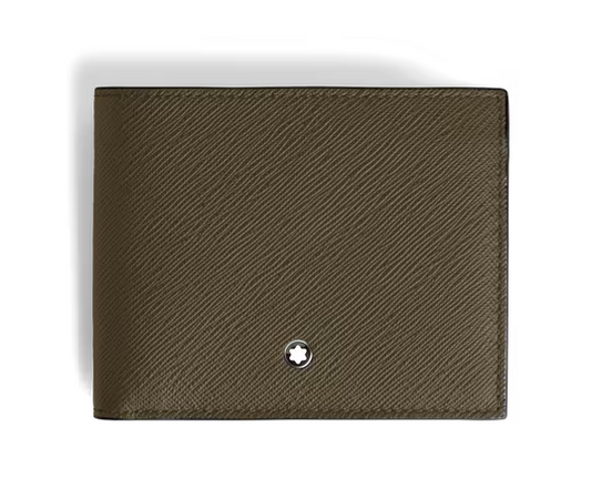 MONTBLANC WALLET 6CC IN KHAKI SARTORIAL LEATHER
