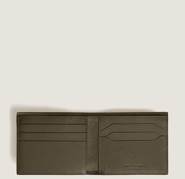 MONTBLANC WALLET 6CC IN KHAKI SARTORIAL LEATHER
