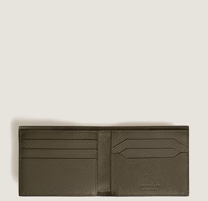 MONTBLANC WALLET 6CC IN KHAKI SARTORIAL LEATHER