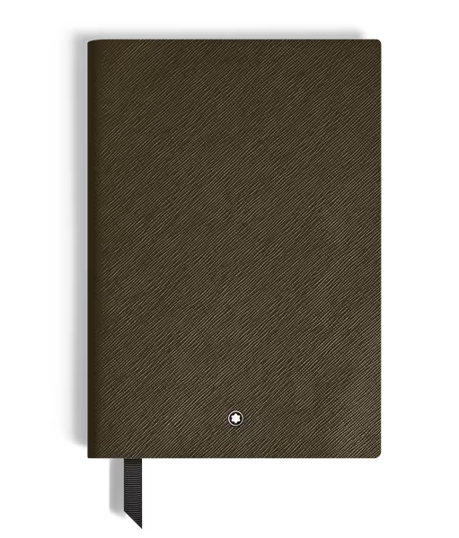 MONTBLANC MEDIUM NOTEBOOK IN KHAKI SARTORIAL LEATHER, LINED PAGES