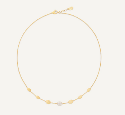 MARCO BICEGO 18KY SIVIGLIA STATION NECKLACE WITH DIAMONDS