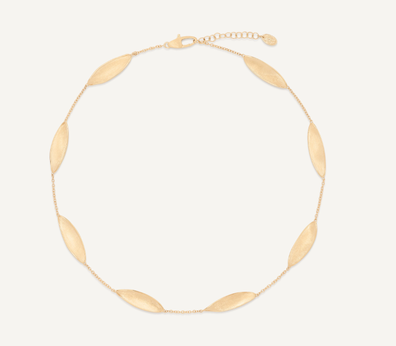 MARCO BICEGO 18KY LUNARIA STATION SHORT NECKLACE