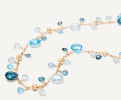 MARCO BICEGO 18KY PARADISE MIXED TOPAZ SINGLE STRAND NECKLACE