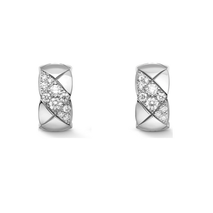 CHANEL COCO CRUSH EARRINGS, QUILTED MOTIF