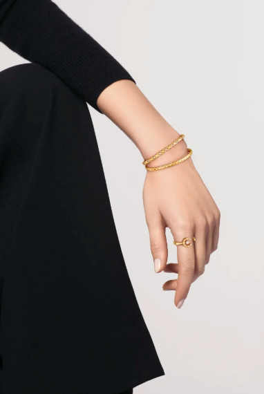 CHANEL COCO RING, QUILTED MOTIF