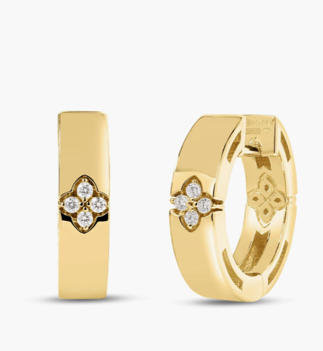 LOVE IN VERONA DIAMOND ACCENT HOOP EARRINGS